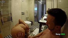 goddess sexydeas in a steamy shower session after wild pov banging