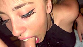 beautiful girl choking on cock in messy deepthroat