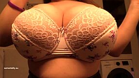 Huge Tits Titfuck During Bra Change on Spankbang