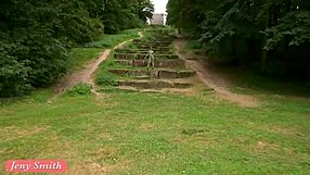 Watch Jeny Smith Strip Naked Outdoors, Ripping Clothes and Showing Body Art!