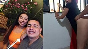 unfaithful latina fiancee gets doggystyle creampie!