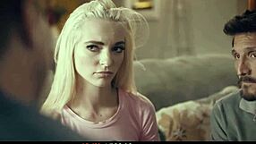 Perv stepdad and teacher set up stepdaughter for a rough double penetration