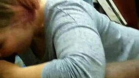 This blowjob at work involves a big black cock