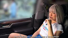 Beautiful Tattooed Latina Aradiahellx Experiences Multiple Orgasms in Public Car