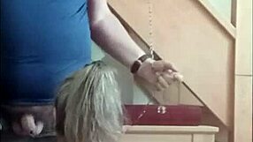 Esclave F S�ance Avec Gla�ons Et Fellation!