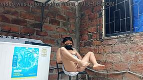 My Slutty Neighbor In The Yard Showing Her Pussy - Under Her Dress