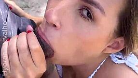 Couple Fucks Black Lover on Dirt Road, Cuckold Watches and Enjoys