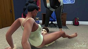 Young Boyfriend Submits To Two Mistresses' Dominance