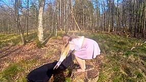 forest banging with a chubby german was pure bliss