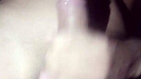 practicing some self-pleasure with a big cock toy