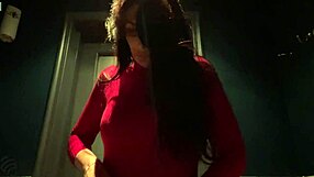 Horny Slut Jerks Off In Toilet