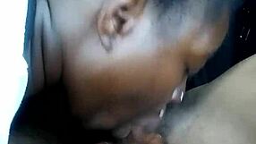 she gives a sloppy blowjob to my big cock