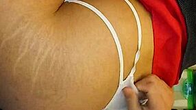 transexual sucks dick fucks ass in kitchen close view