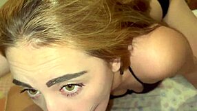 she begs for facefuck as your little bitch, sloppy deepthroat choking on double cock