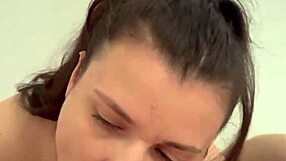 Yo, check this deepthroat action with a messy facial. Brunette milf takes it all like a champ!