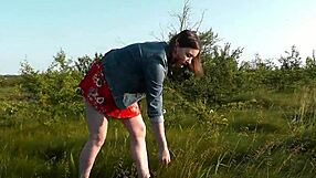 Sweet brunette teen feels wild passion on beach without panties. Bent over in doggystyle.