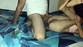 spying on maid changing, then sneaking in for action