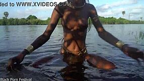 Wow, look at this hot skinny African village girl naked! Searching for cock?