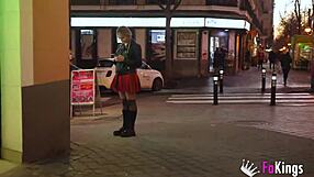 lizzie falconnat ditches her sugar daddy for a big cock quickie on the street