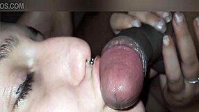 girlfriend gives amazing blowjob with deepthroat 😍