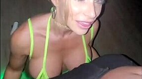 pov blonde slut sucks and gets creampie on rooftop