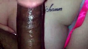 i'm watching white girl emily sucking that big black cock so deep, it's amazing how she takes it all in her mouth with such passion.