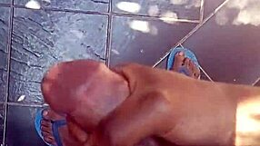 stroking dick outside, what a thrill