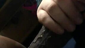 European woman deep throats big black cock with gagging and choking