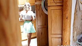 Beauty bows down for a hard fuck