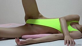 Petite Japanese Girls Workout in High-Cut Leotard