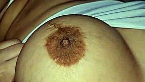 Boldly masturbating with a hot mature woman featuring big tits