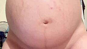 Pregnant Arab Wife Teases Tight Pussy on Webcam