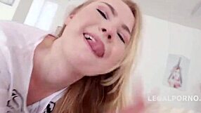 White Girl Receives Rough Anal Assfucking With Cum In Mouth
