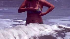 Beautiful 59-Year-Old Latina Puts On Bikini To Show Off On Beach