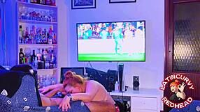 Stepsister, stop playing PS5 and fuck me non-stop with your big tits.