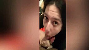 girlfriend gives amazing blowjob with deepthroat 😍