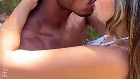 Couple Fucks Black Lover on Dirt Road, Cuckold Watches and Enjoys