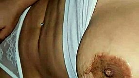 Boldly masturbating with a hot mature woman featuring big tits