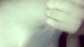 practicing some self-pleasure with a big cock toy