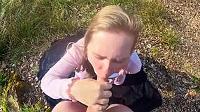 forest banging with a chubby german was pure bliss