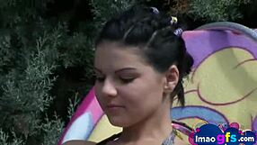 Teen Brunette Outdoor Pussy