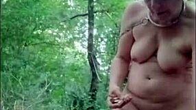 French Whore Bound And Humiliated In Forest With Vibrator