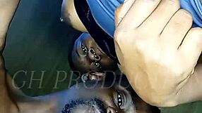 Beautiful African Teen Sucks And Slobbers Over My BBC Ending With Huge Cum Load