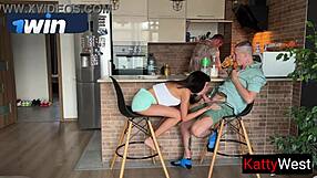 Wife cheats on husband under his nose while he cooks dinner