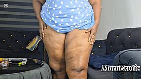 horny bbw squirts during solo masturbation orgasm