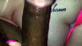 i'm watching white girl emily sucking that big black cock so deep, it's amazing how she takes it all in her mouth with such passion.