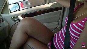 Brunette Jynx Maze enjoys Chris Strokes licking her in a public bathroom