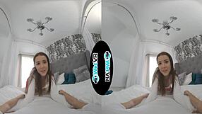 Ever dream of a hostel hookup with a brunette in VR like WetVR?