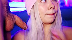 Valentina Blonde Begs For Multiple Cocks Sucking