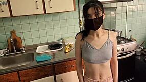 fucked the hot service employee right in the kitchen